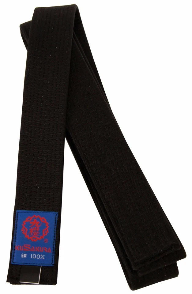 KUSAKURA Judo Karate Kuro Obi Cotton 100% Black Belt from Japan