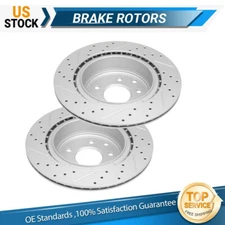 Rear Disc Brake Rotors for 2009 2010 - 2015 EX35 Ex37 G25 G37 M35 M45 350Z 370Z