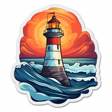 Huge XXXL Car Decal Sticker Lighthouse Decal
