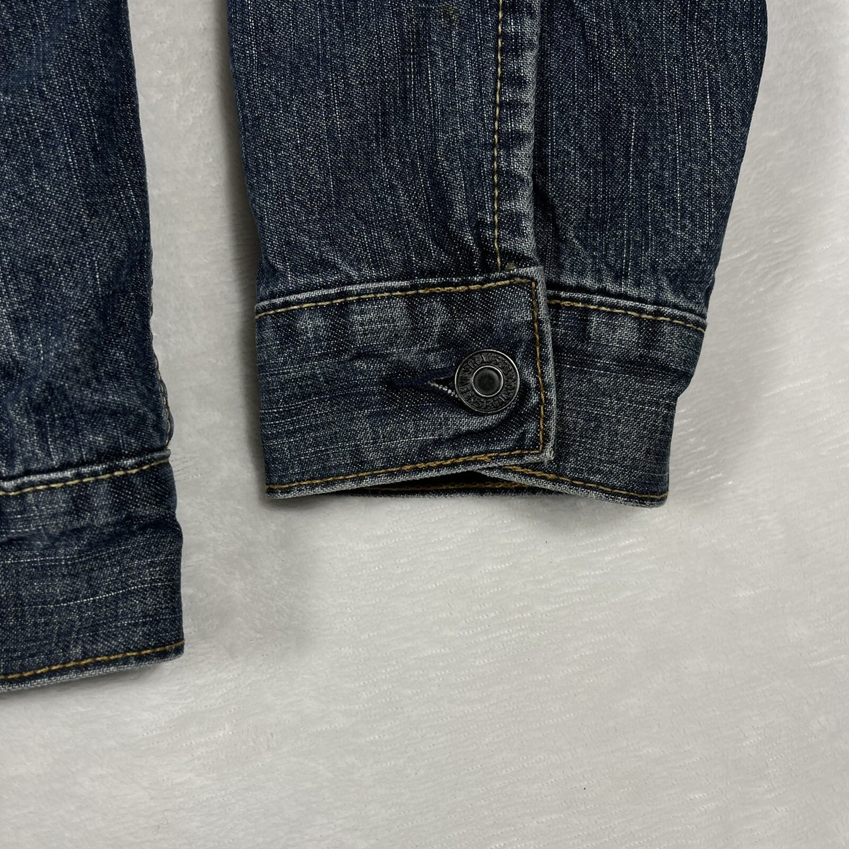 Levi’s Jacket Vintage 2000s Y2K 70518 Levis Denim Trucker Lined Mens Size M