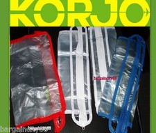 New Korjo Zippered Plastic Bags Reuse Packing Travel Clothes Storage Bag x 2/4/6