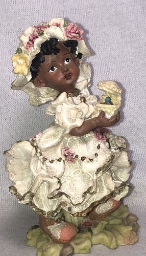 Vintage Royal Collection Home Interior 6” African American Female Bride Figurine - Picture 2 of 16