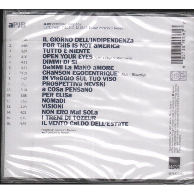 Personal Juke Box von Alice (4) (CD, 2000) online kaufen eBay