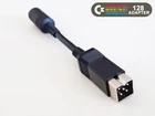 Commodore C64 to C128 PSU adapter. Round female 7-pin to rectangular male 5-pin.