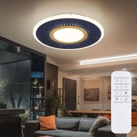 Deckenleuchte Deckenlampe Wohnzimmerleuchte Led Fernbedienung Dimmbar D 37,2 Cm