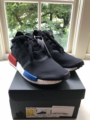 Adidas-NMD_R1 Primeknit Shoes-Men's-Core Black-7.5