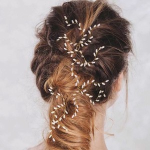 Fashion Faux Pearl Hair Pins Wedding Bridal Bridesmaid Clips Side