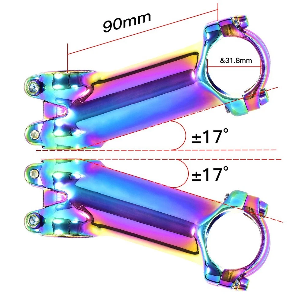 Bicycle Stem Riser Bike Road Dazzle Put Stand Faucet Riser 7 /17 Degrees - Image 3 of 4