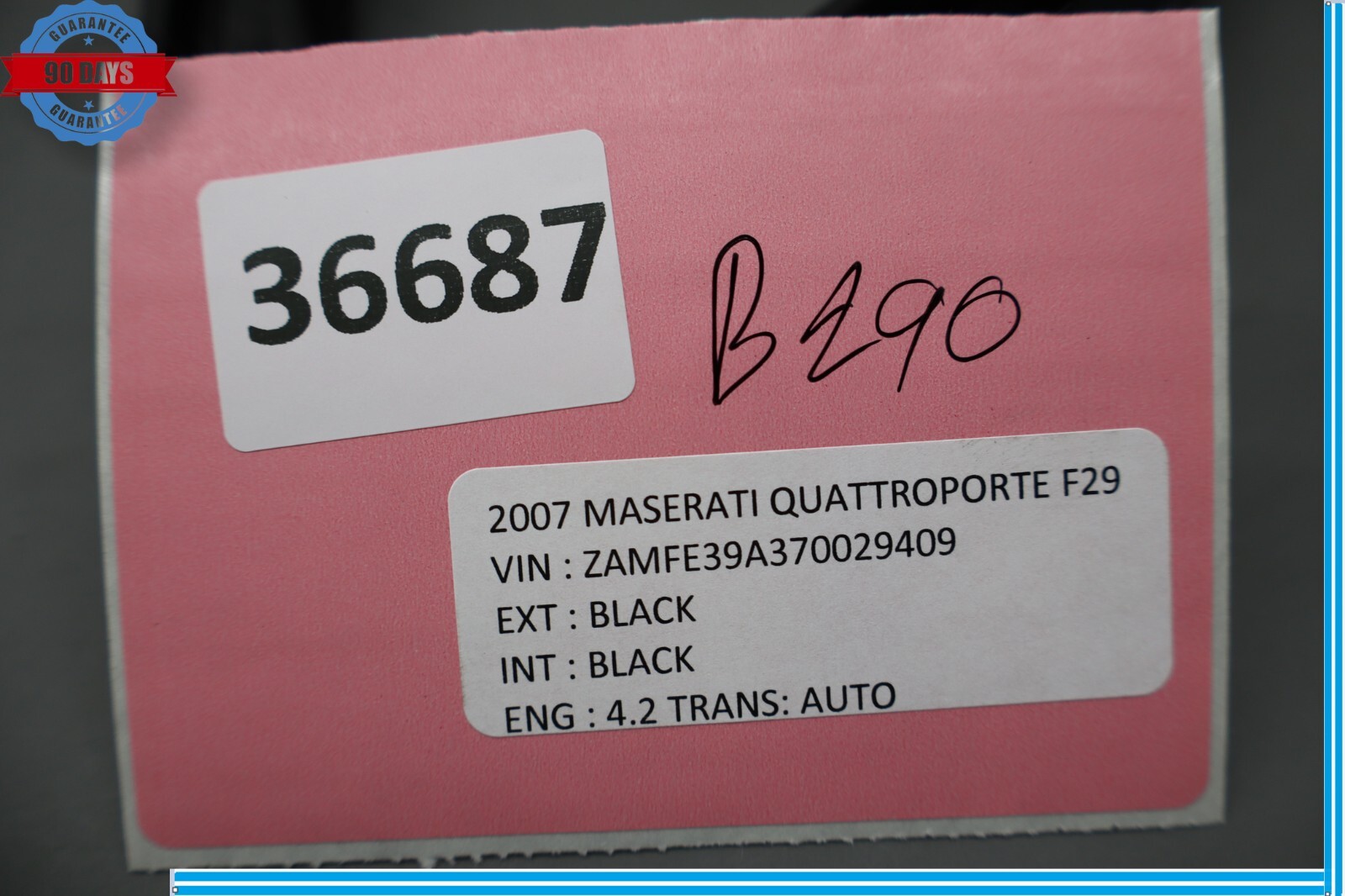 Maserati Quattroporte 2003-2012 Rear Left Door release handle
