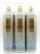 BATH  BODY WORKS VANILLA ROMANCE MIST BODY SPRAY 8 OZ LOT OF 3 PCS 