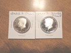 2022 S Silver & Clad Proof Kennedy Half Dollar 2 Coin Lot Set