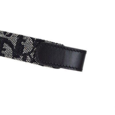 Christian Dior Trotter Belt Black RI0012 #75 192543 | eBay