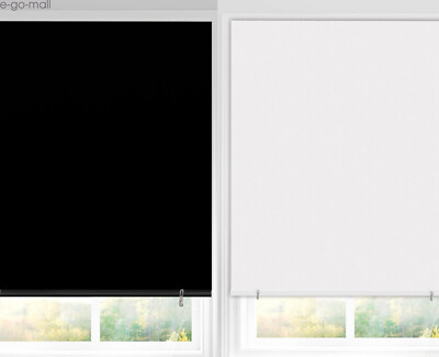 100% Blackout Curtain Window Door Shades Cover for Bedroom Nursery Room No Drill