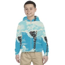 Kids Hoodie Reach The Sky Design Hoodie Unisex For Children