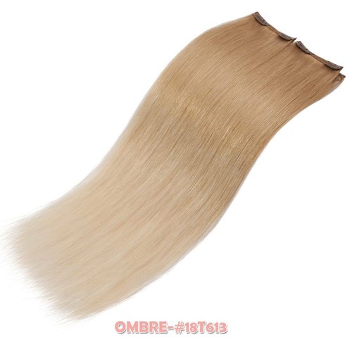 Extensiones de cabello 100% humano con clip grueso brasileño en doble trama Remy EE. UU. - Imagen 148 de 173