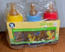 3 Pack Gerber Little Suzy's Zoo Nurser Bottles, Giraffes, Vintage 1999 5oz