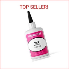 Professional Grade Cyanoacrylate CA Super Glue by GLUE MASTERS - 56 Grams - Th