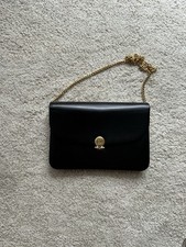 Dior Schultertasche Schwarz Leder, Gold - Top Zustand 