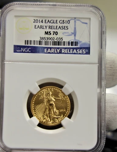 2014 US 1/4 oz $10 Gold Eagle NGC MS70 Early Releases