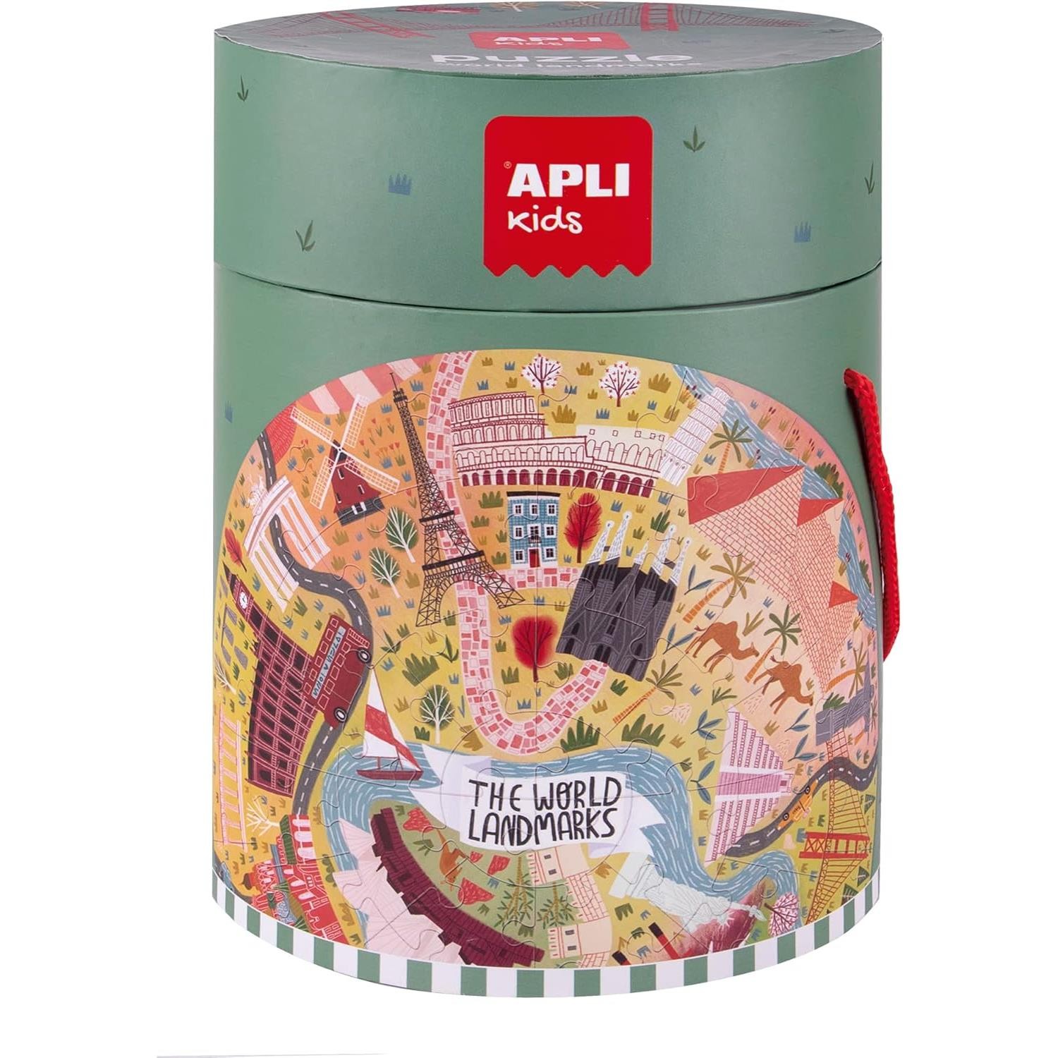 Puzzle circulaire Les monuments cadeau idéal anniversaire 48 pièces
