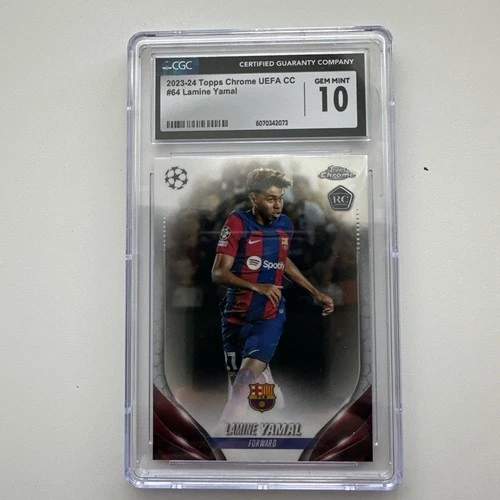 Silver  2023-24 Topps Chrome UEFA Club Competitions - Lamine Yamal #64  (RC)