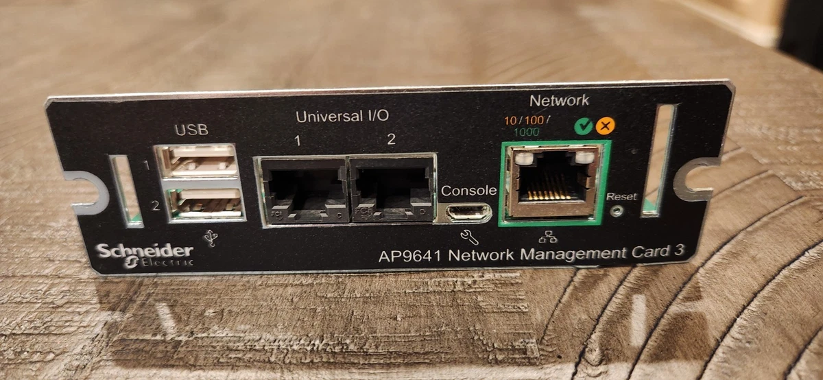 APC UPS Network Management Card 2 AP9810 - Carte De Gestion Réseau Avec Surveillance Environnementale