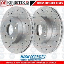 FÜR SUBARU IMPREZA WRX STi KINETIX KREUZ GELOCHTE BREMSSCHEIBEN VORNE 326mm 114PCD