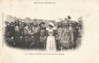 Vintage Canada Indigenous People M. Mme Botrel E. Hamonic Postcard RPPC