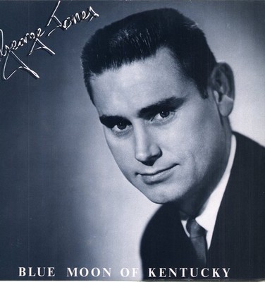 George Jones Blue Moon of Kentucky LP vinyl UK Liberty 1987 LP. sleeve has small