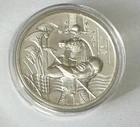 2 oz Fine .999 Silver High Relief Proof Finish Egyptian Gods Series #3 Sobek