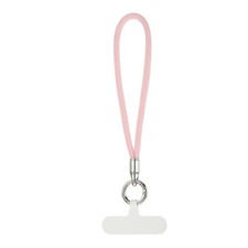 Hand Wrist Strap Phone Lanyard Cellphone Wrist Strap with Tab Pink