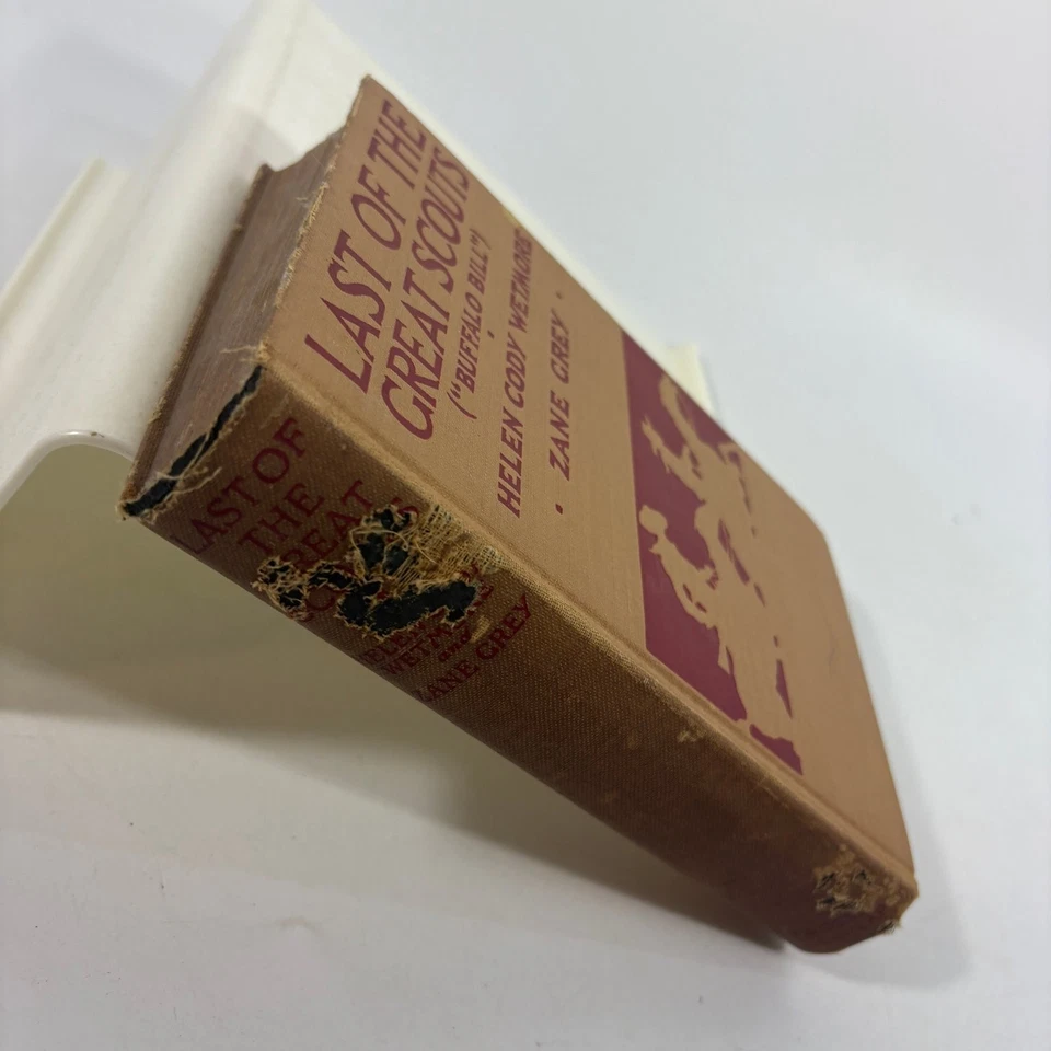 Last of the Great Scouts Buffalo Bill Signed Wetmore Grey 1918 Illustrated - Image 3 of 4