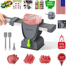 Stainless Steel Meat Slicer with Cleaning Brush - Ideal for Culinary Enthusiasts