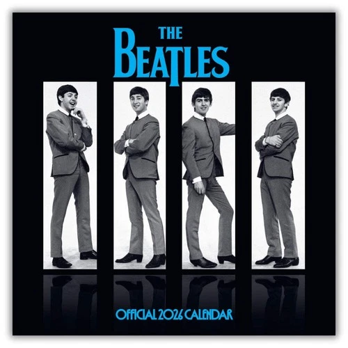 2026 Calendar The Beatles Month to View Square Calendar Music Official Product