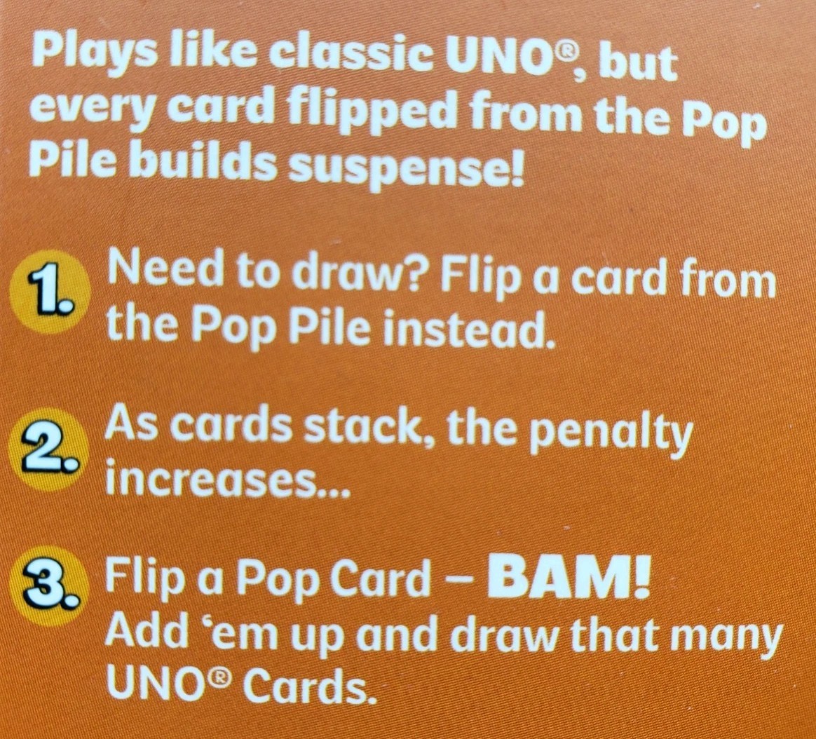 2025 Mattel UNO POP Edition Card Game "Flip/Stack/BOOM!!" - New | eBay