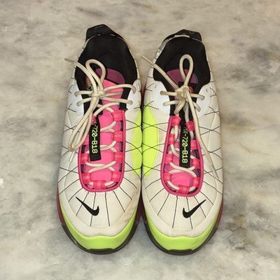 Nike Air MX 720-818 SZ 8 WMS Pink Blast Green CK2607-100 Low Top Sneaker