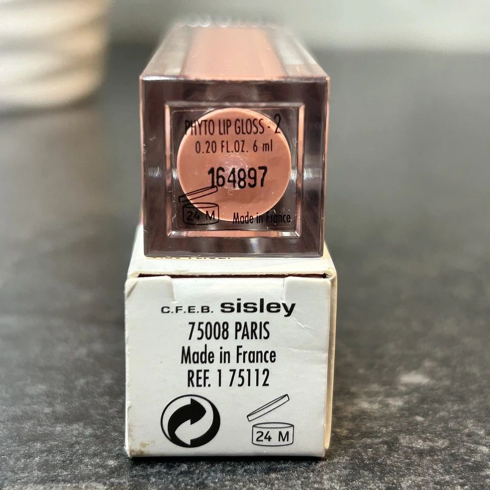 NEW Sisley Paris Phyto Lip Gloss 2 BEIGE ROSE Full Size RETIRED Color - Image 3 of 4