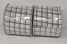 2 Rolls Plaid Craft Wreath 2.5 In x 9 Ft Each Roll Decorative Ribbon Lot