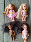 Vintage Mattel Kelly Dolls Doll LOT Blonde Black Hair Mini Doll Barbie Sister