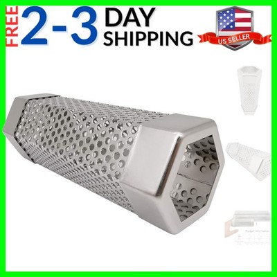 Smoke Tube Box for Pellets Grill, 304 Stainless Steel BBQ Cold Generator Tube...