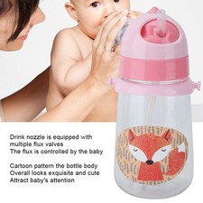 Portable Cartoon Baby Children Feeding Drinking Cup Kid Straw Bottle HOT↑
