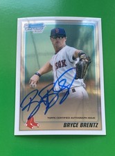 Bryce Brentz 2010 Bowman Draft Chrome Prospects RC Auto Card #BDPP63