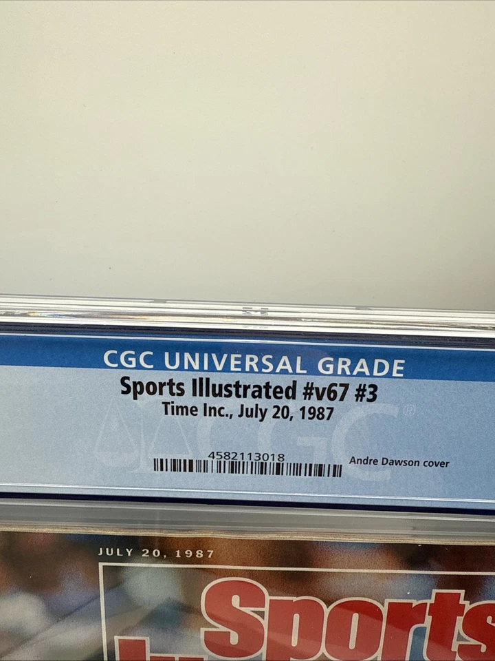 1987 Sports Illustrated Andre Dawson Chicago Cubs Beanbrawls CGC 7.5 - Image 3 of 4
