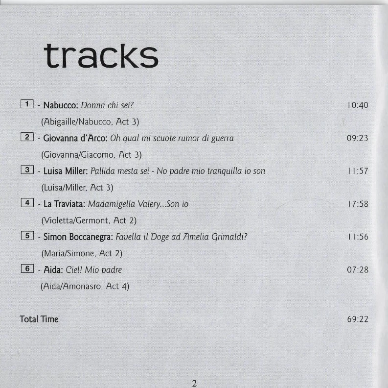 Verdi DUETTI VERDIANI Orchestra del Teatro di Slesia e Moravia |excellent(C8252) - Bild 3 von 4