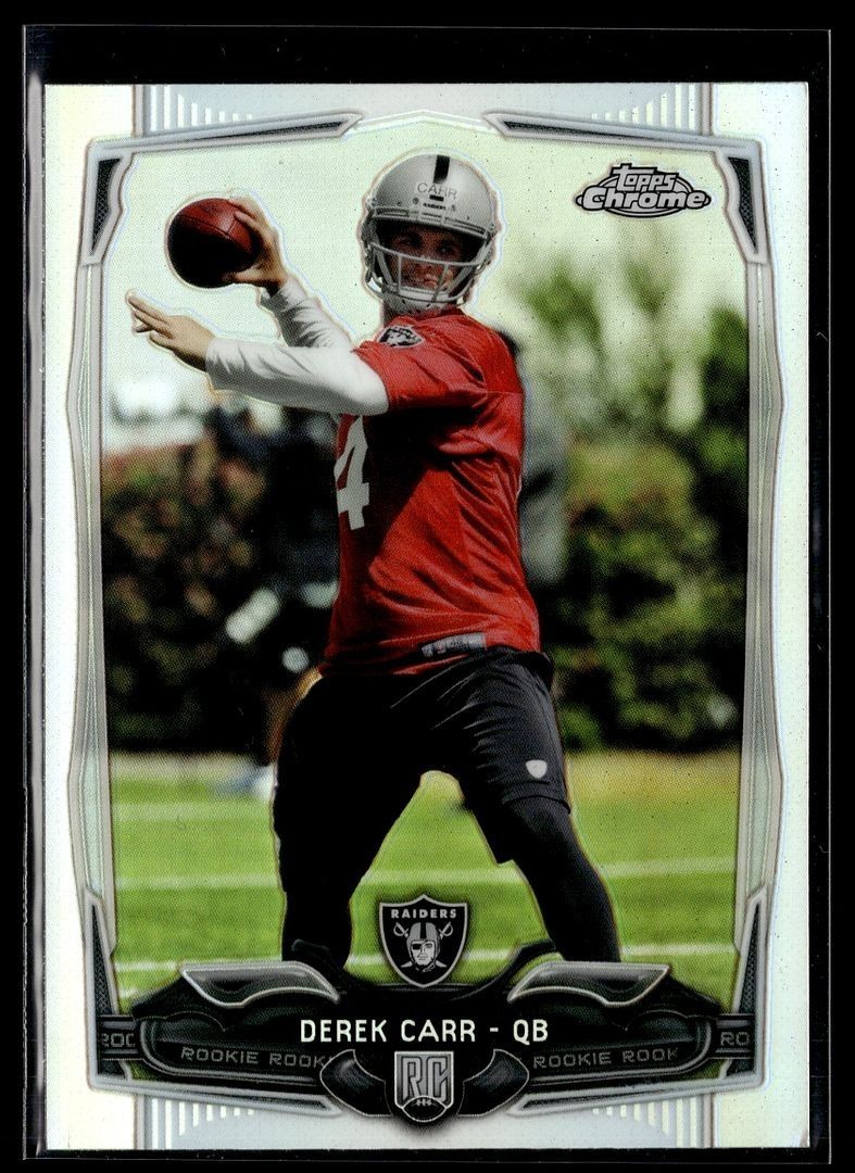 2014 TOPPS CHROME REFRACTOR ROOKIE DEREK CARR RAIDERS