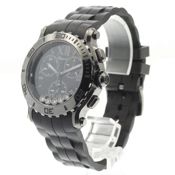 Chopard — Chopard Happy Sport Chrono 8499 41mm SS Black Dial Quartz Watch #C5076