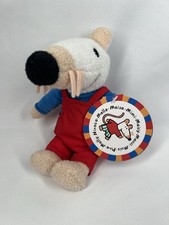 Maisy Mouse In Red Dungarees Blue Soft Toy Plush Lucy Cousins 2003 ~ 7" New Tags
