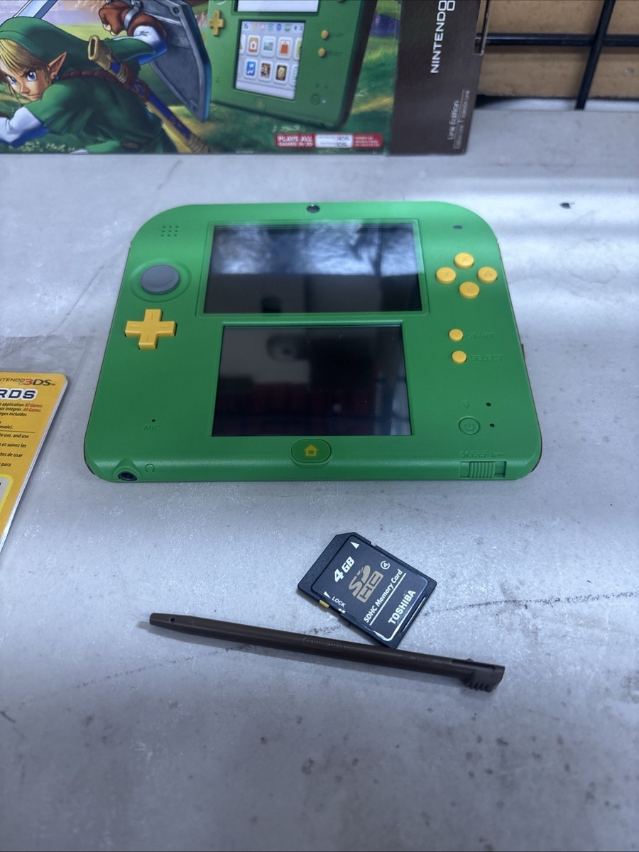 Nintendo 2DS Zelda Ocarina of Time 3D Green Console Pre-installed