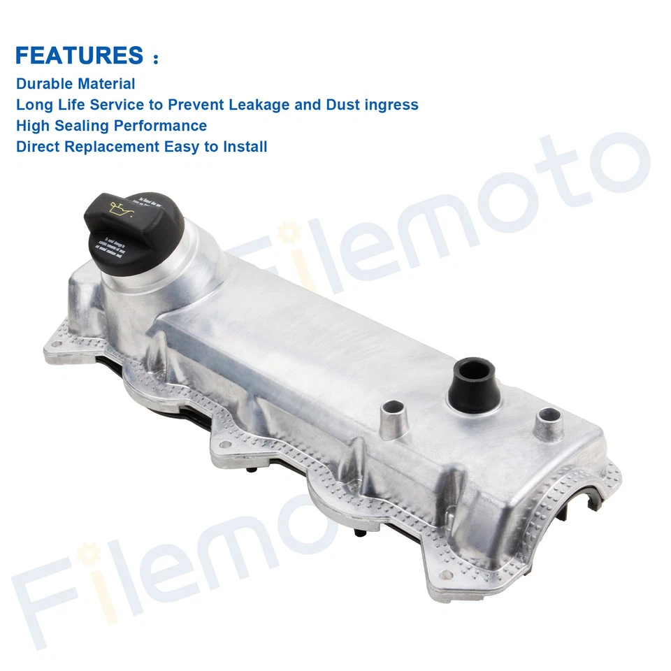 Cubierta de válvula de motor con junta para 98-05 Volkswagen Beetle Golf Jetta 1,9 L Foto 2 de 4