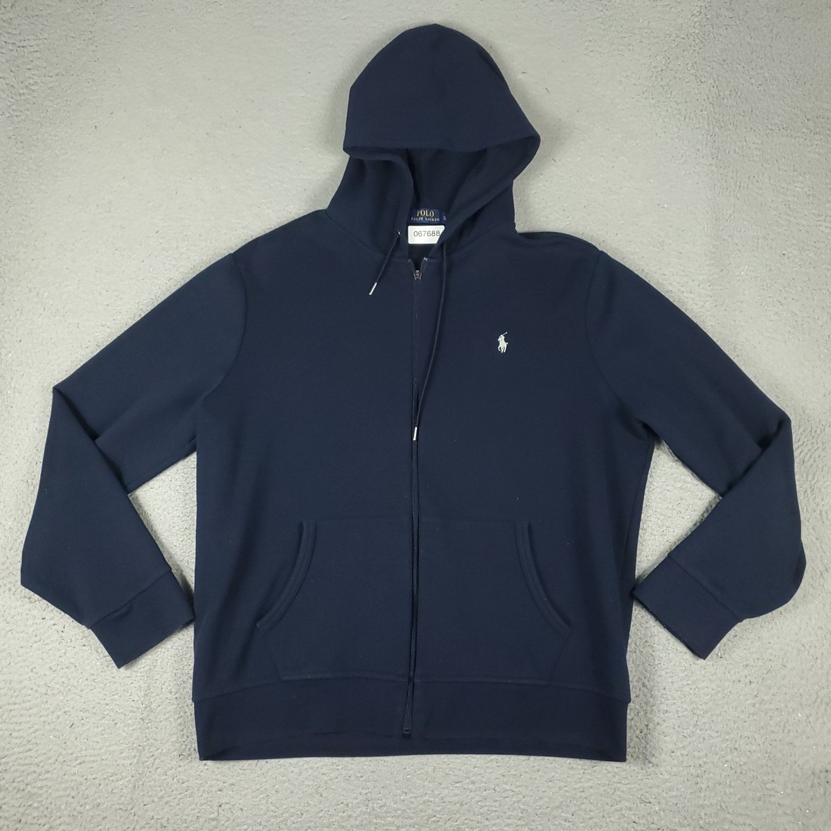 Ralph Lauren Sweater Mens XL Navy Blue Pony Full Zip Hoodie